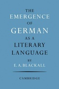 Cover: The Emergence of German as a Literary Language 1700-1775 - Cambridge University Press
