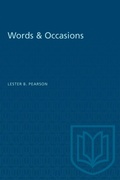 Cover: Words & Occasions - University of Toronto Press