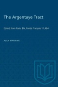 Cover: The Argentaye Tract - University of Toronto Press
