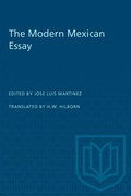 Cover: The Modern Mexican Essay - University of Toronto Press
