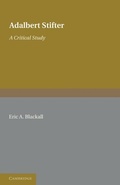 Cover: Adalbert Stifter: A Critical Study - Cambridge University Press