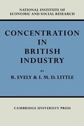 Cover: Concentration in British Industry - Cambridge University Press