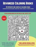 Cover: Advanced Coloring Books (40 Complex and Intricate Coloring Pages) - Coloring Pages