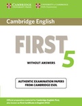 Cover: Cambridge English First 5 Student's Book without Answers - Cambridge University Press
