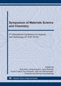 Cover: Symposium of Materials Science and Chemistry - Trans Tech Publications Ltd