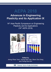 Enlarge image Cover: Advances in Engineering Plasticity and its Application IX - Trans Tech Publications Ltd