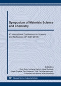 Cover: Symposium of Materials Science and Chemistry - Trans Tech Publications Ltd
