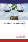 Cover: Lectures on environmental law - LAP Lambert Academic Publishing