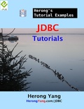 Cover: JDBC Tutorials - Herong's Tutorial Examples - Lulu.com