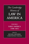 Cover: The Cambridge History of Law in America - Cambridge University Press