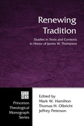 Cover: Renewing Tradition - Wipf and Stock Publishers