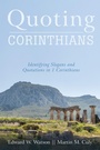 Cover: Quoting Corinthians - Wipf and Stock Publishers
