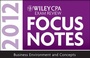 Cover: Wiley CPA Exam Review Focus Notes 2012 - Wiley