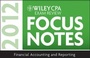 Cover: Wiley CPA Exam Review Focus Notes 2012 - Wiley