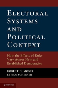 Enlarge image Cover: Electoral Systems and Political Context - Cambridge University Press