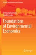 Cover: Foundations of Environmental Economics - Springer