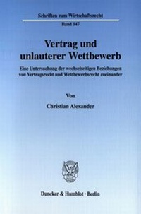 Abbildung von: Vertrag und unlauterer Wettbewerb. - fibre