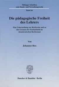 Abbildung von: Die pädagogische Freiheit des Lehrers. - fibre