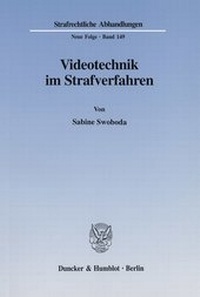Abbildung von: Videotechnik im Strafverfahren. - fibre