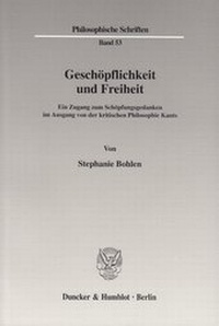 Abbildung von: Geschöpflichkeit und Freiheit. - fibre