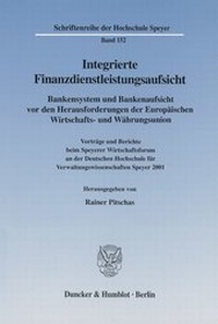 Abbildung von: Integrierte Finanzdienstleistungsaufsicht. - fibre