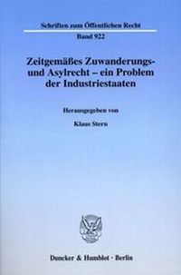 Abbildung von: Zeitgemäßes Zuwanderungs- und Asylrecht - ein Problem der Industriestaaten. - fibre