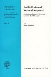 Abbildung von: Endlichkeit und Vernunftanspruch. - fibre