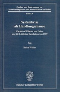 Abbildung von: Systemkrise als Handlungschance. - Duncker & Humblot