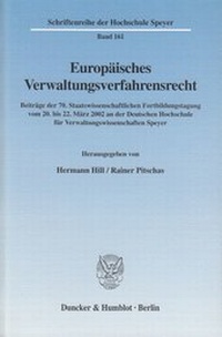 Abbildung von: Europäisches Verwaltungsverfahrensrecht. - fibre