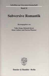 Abbildung von: Subversive Romantik. - Duncker & Humblot