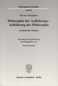 Abbildung von: Philosophie der Aufklärung - Aufklärung der Philosophie. - fibre