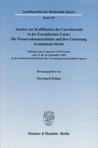 Abbildung von: Ansätze zur Kodifikation des Umweltrechts in der Europäischen Union: Die Wasserrahmenrichtlinie und ihre Umsetzung in nationales Recht. - fibre