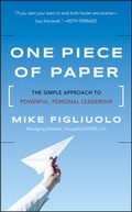 Cover: One Piece of Paper - Jossey-Bass