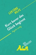 Cover: Kurz bevor das Gl&uuml;ck beginnt von Agn&egrave;s Ledig (Lekt&uuml;rehilfe) - derQuerleser.de