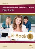Cover: Freiarbeitsmaterialien f&uuml;r die 9.+10. Kl.: Deutsch - scolix in der AAP Lehrerwelt GmbH