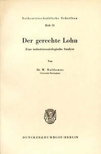 Abbildung von: Der gerechte Lohn. - Duncker & Humblot
