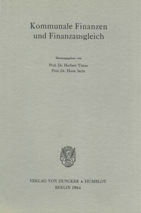 Abbildung von: Kommunale Finanzen und Finanzausgleich. - Duncker & Humblot