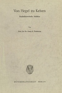 Abbildung von: Von Hegel zu Kelsen. - Duncker & Humblot