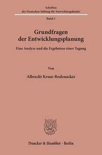 Abbildung von: Grundfragen der Entwicklungsplanung. - fibre