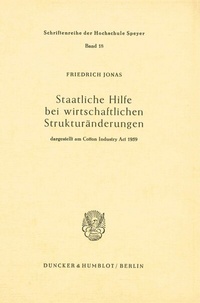Abbildung von: Staatliche Hilfe bei wirtschaftlichen Strukturänderungen, - Duncker & Humblot