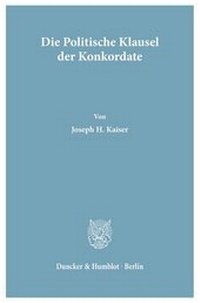 Abbildung von: Die Politische Klausel der Konkordate. - fibre