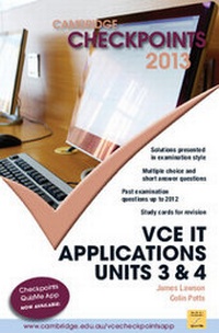 Abbildung von: Cambridge Checkpoints VCE IT Applications 2013 - Cambridge University Press