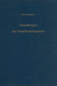 Abbildung von: Grundfragen der Gesellschaftspolitik. - Duncker & Humblot