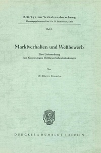 Abbildung von: Marktverhalten und Wettbewerb. - Duncker & Humblot