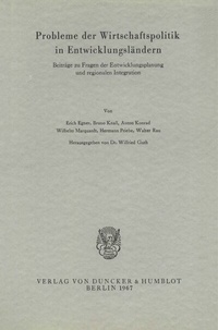 Abbildung von: Probleme der Wirtschaftspolitik in Entwicklungsländern. - Duncker & Humblot