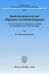 Abbildung von: Bankenkontokorrent und Allgemeine Geschäftsbedingungen. - fibre