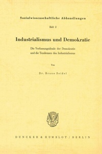 Abbildung von: Industrialismus und Demokratie. - Duncker & Humblot