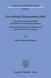 Abbildung von: Der schlichte Parlamentsbeschluß. - fibre