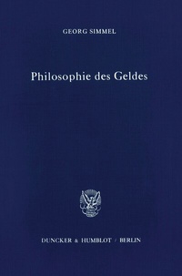 Abbildung von: Philosophie des Geldes. - Duncker & Humblot
