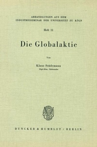 Abbildung von: Die Globalaktie. - Duncker & Humblot